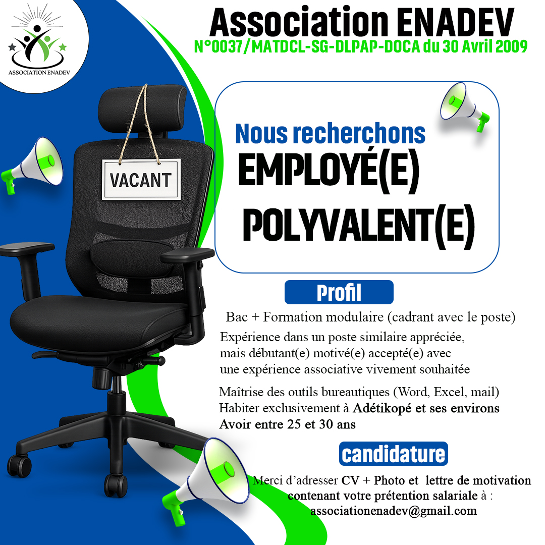 RECRUTEMENT EMPLOYE (E) POLYVALENT(E)